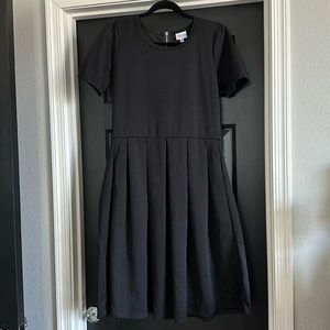 LulaRoe black dress with pockets
